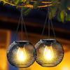 1PC Upgraded Solar Metal Lantern: Waterproof Fairy Lights For Enchanting Outdoor