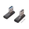 2 шт./упак. USB 3.0 на USB C Адаптер с изгибом 90 градусов Удобное подключение Для Компьютера Планшета Мобильных Аксессуаров
