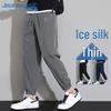 Jeanswest Men's Ice Silk Tapered Casual Sport Pants