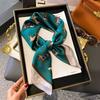70cm Square Silk-Like Scarf Women Lightweight Fashion Accessory Office Chic Neck Wrap Stylish Print Design