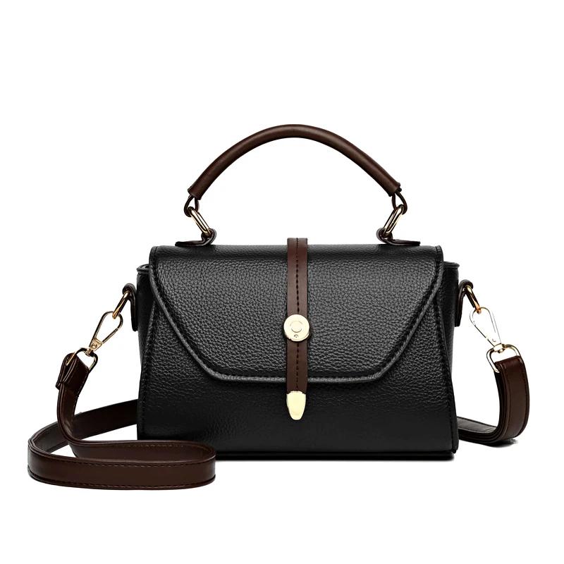 Роскошная дизайнерская однотонная женская маленькая сумочка, новые модные сумки через плечо, женские высококачественные брендовые сумки из искусственной кожи через плечо