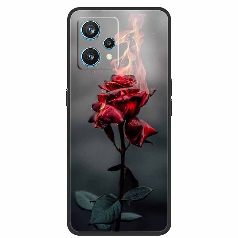 Чехол для Realme 9 RMX3521 Ударопрочный Мягкий силикон ТПУ Задняя крышка Для телефона Realme9 4G Чехлы Realme 9 6,4 дюйма Милый мультяшный чехол-сумка