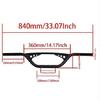 Руль 7/8" 22 мм для мотоциклов Harley Honda Kawasaki Suzuki Cruiser Rat Bike Dirt Bike Off Road (черный)