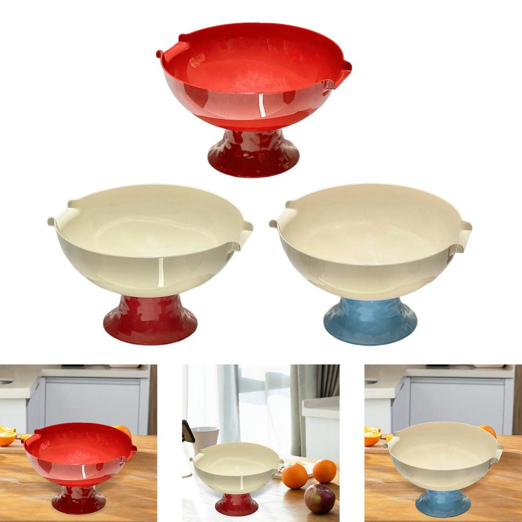 Pedestal Fruit Bowl Fashion Birthday Living Room Creative Practical Serving Tray High Footed Fruit Serving Bowl Vegetable Holder