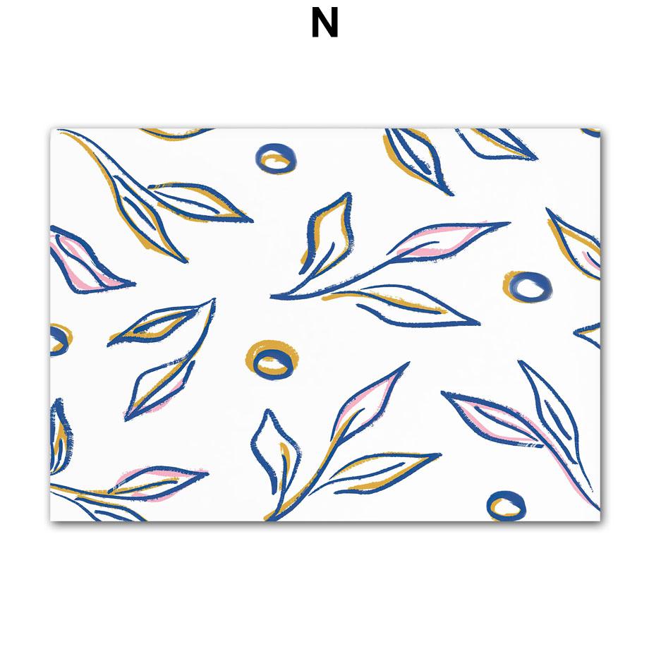 Абстрактная Девушка Ваза Цветы Листья Иллюстрация Настенное Искусство Холст Живопись Скандинавский Постер И Принты Картины Для Декора Гостиной