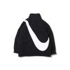 Nike Флисовая двусторонняя куртка с логотипом Big Swoosh на дополнительной подкладке, США. Edition, Зимняя женская куртка, черная CI8937-010