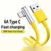 6A Type C Elbow Data Cable 120W Super Fast Charge 90° Градусов Для Xiaomi 15 14 Ultra Redmi Quick Charge Line Аксессуары Для Телефонов