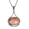 Sunstone Gemstone Handmade Women's Unisex Silver Jewelry Pendant 2.5