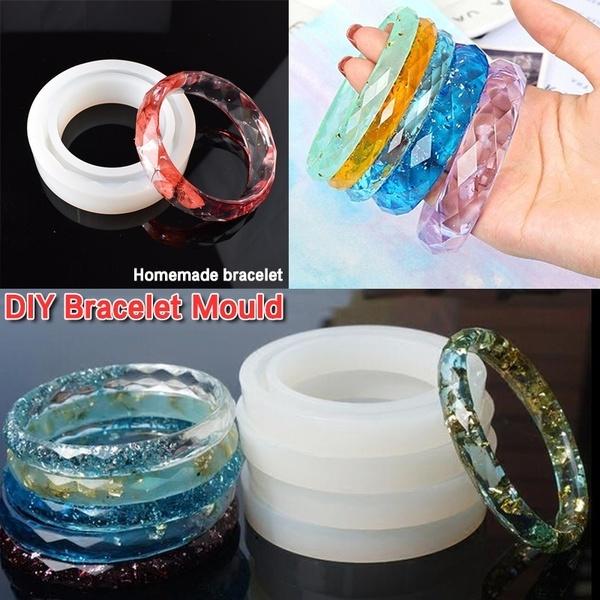 1шт DIY кристалл эпоксидной формы сухой цветок кристалл браслет плесень призматический браслет аксессуары