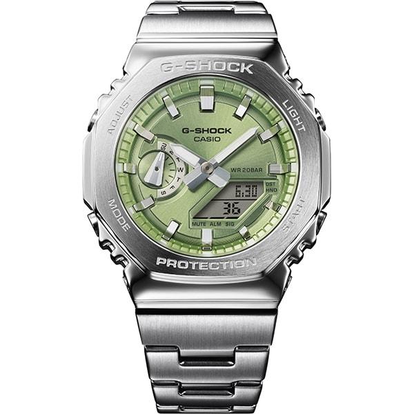 Casio Мужские часы G-SHOCK GM-2110D-3AJF [G-SHOCK цифровая аналоговая комбинированная модель] круглые серебристые