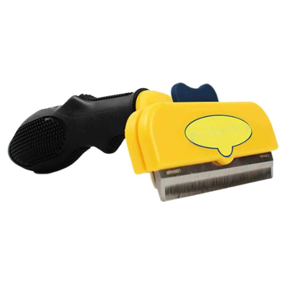 Deshedding Brush Removes Loose Hair and Tangles Self Cleaning Slicker Brush Deshedding Tool for Long Short Haired Dogs Cats