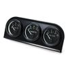 Oil Temp+Oil Pressure+Volt Meter 52mm 3 In 1 Car Modification Gauge Black/Chrome Bezel Black/White Face with Temp & Press Sensor