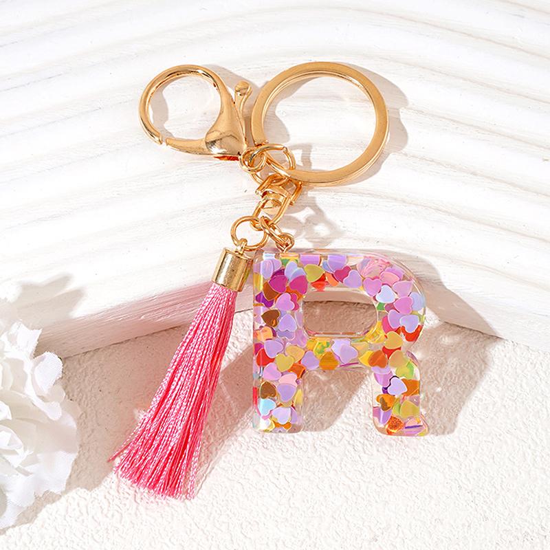 Брелок из смолы с буквами AZ 26, инициалами, бабочкой, кисточкой, подвеской, брелоком, изысканным украшением для рюкзака, аксессуарами, подарками