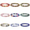 High Quality Polished Unisex Elastic 8 Mm Beads Bracelet Energy Healing Women Bangle Men Lazuli Natural Jewelry Bracelets Tiger Eye Jewelry Accessory