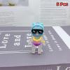 5 шт. Кавайный брелок Наташа Сквиши Игрушка-антистресс Брелок Изменяющий цвет на солнце Черная кукла Брелок Шарм для сумки Подвеска Подарки на вечеринку