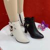 Fashion Women Pointed Toe Ankle Boots Fashionable Wedding Dress Elegant Shoes Comfortable Outdoor Elegant Zipper Boots Zapatos De Mujer