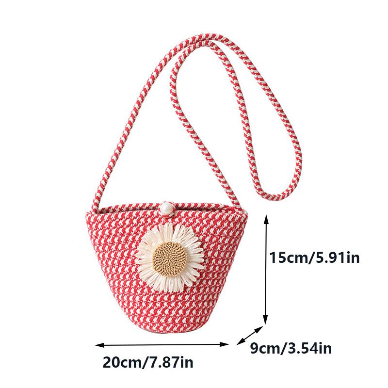 Хлопковая нить Бохо сумка Модная вязаная сумка через плечо Плетеная сумка-корзина крючком для женщин Повседневная летняя сумка через плечо ARI