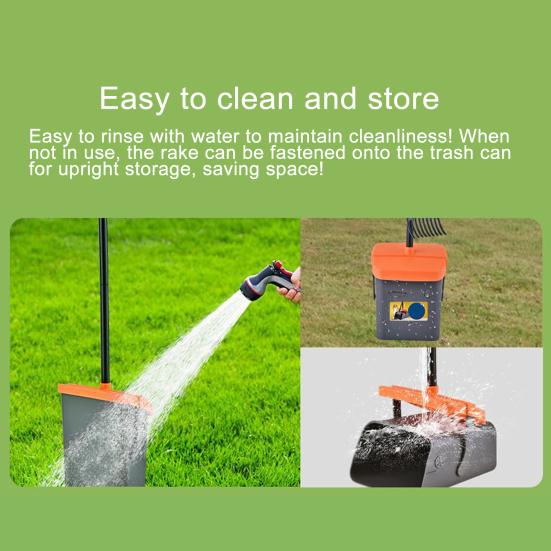 Совок для собачьих какашек, длинная ручка, вращающийся контейнер и грабли, комплект совок для собачьих какашек с 35 мешками для мусора для лужайки, двора, собачьей будки