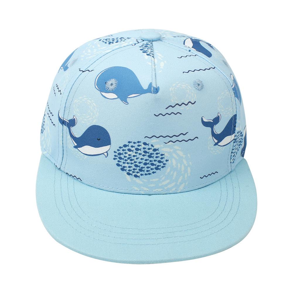Детская мультяшная кепка Snapback Детские хип-хоп кепки с широкими полями Тракеры Спортивная солнцезащитная кепка для улицы Защита от УФ Бейсболки