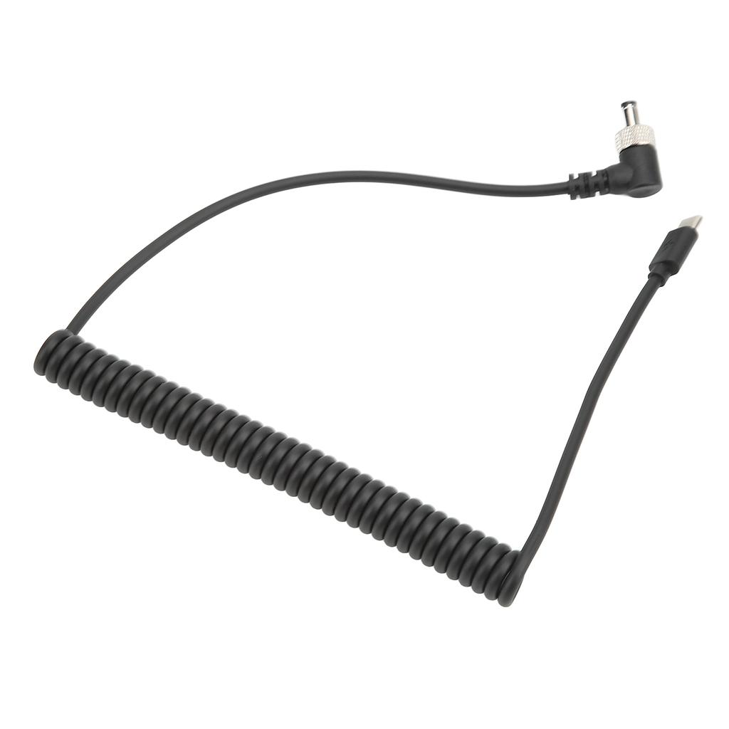 Кабель питания Type C - DC 5.5x2.5мм PD 12В с быстрой зарядкой и фиксирующимся концом для ноутбука