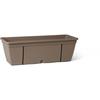 Planter Box Kit with Metal Hook, Water Reservoir and Spacer for Drainage - GARDEN ID Smart - Taupe 50 Cm