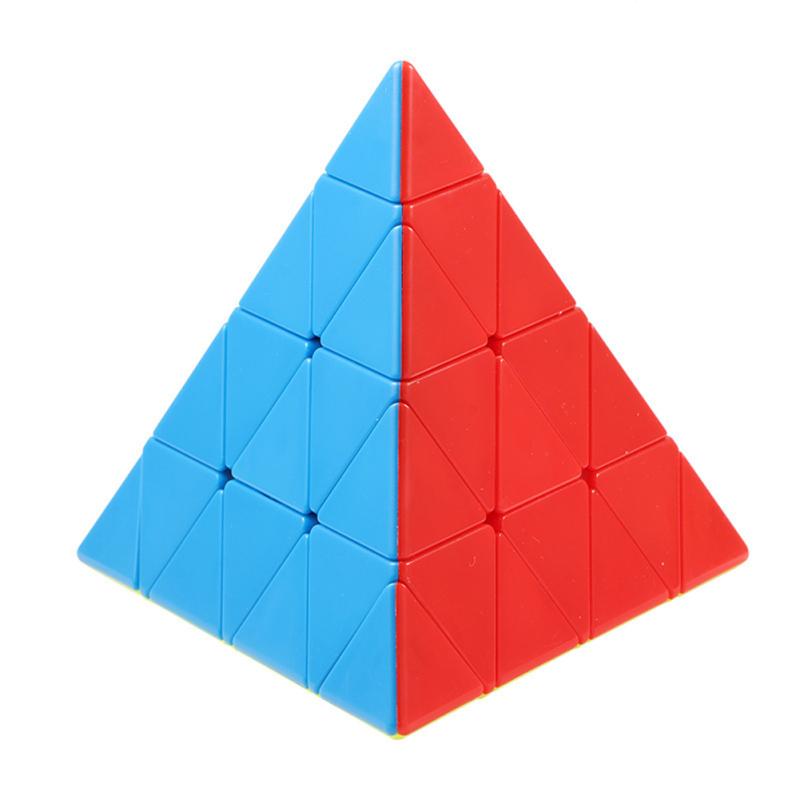 Pyramid Speed Cube Fast Smooth Turning Solid Durable Stickerless Frosted Puzzle Toy For Kids