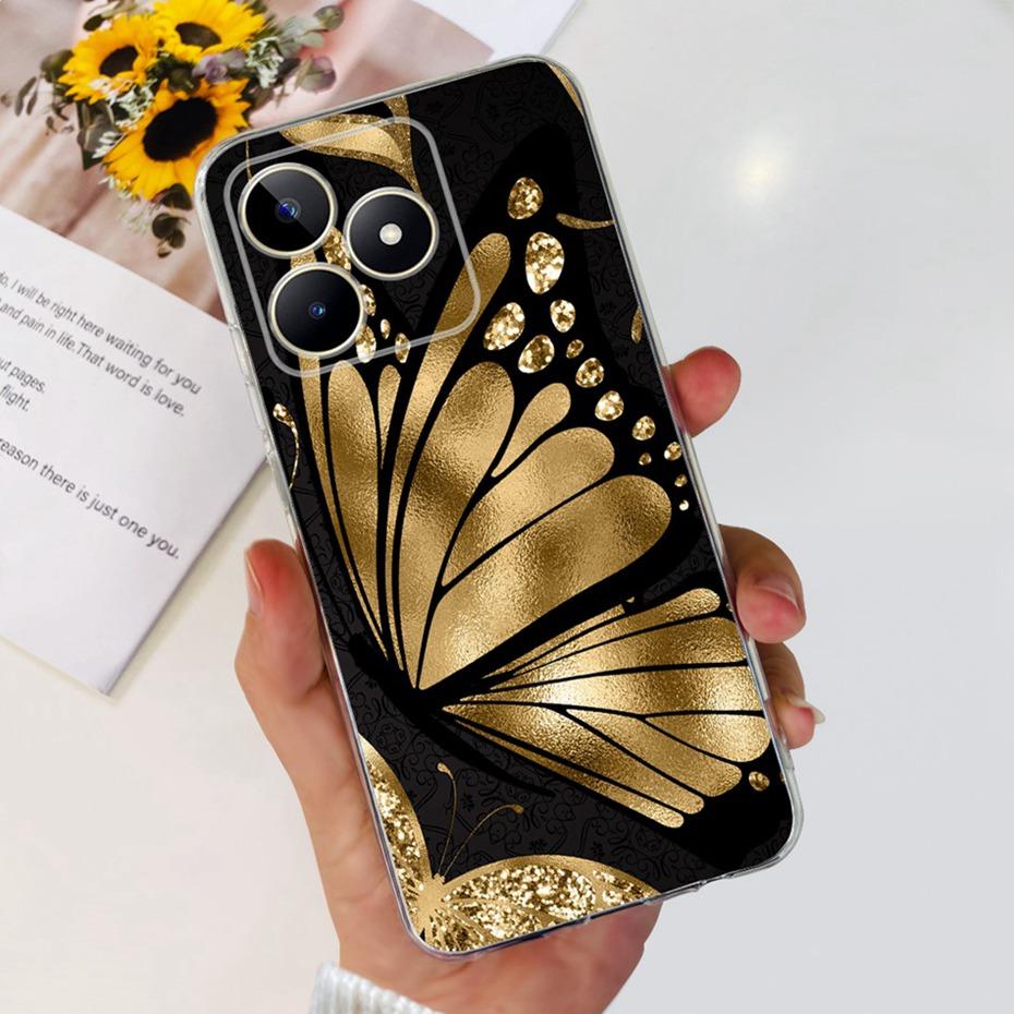 Красивый чехол с принтом для Realme Note 50 RMX3834 Мягкий силиконовый ТПУ задняя крышка для чехлов на телефон Realme Note50
