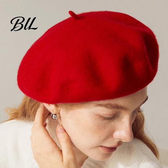 Elegant Dating Outfit Headwear Women Wool Beret Hat, Classic Solid Color Winter Cozy Outdoor Hiking Hat Cap, Soft Breathable Blend for Ladies