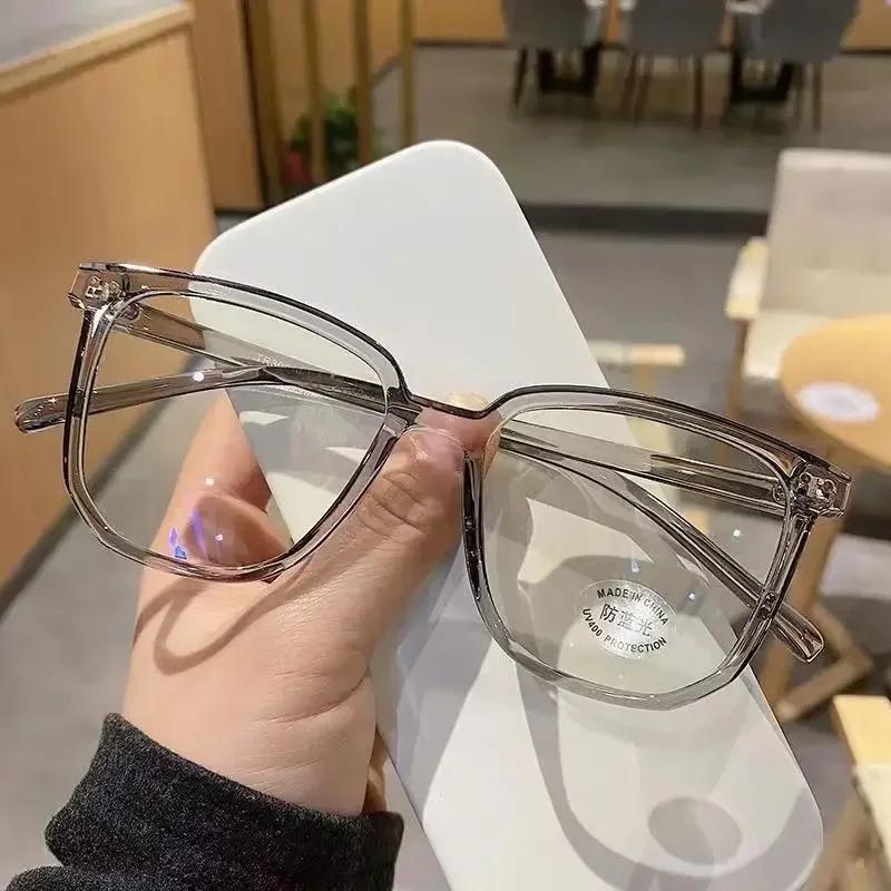 Retro Square Women Men Eyewear Vintage Retro Black Frame Anti Blue Light Glasses Optical Spectacle Eyeglasses