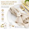 Plum Shape Napkin Buckle 5-Petal Flower Napkin Ring Buckles Lucky Napkin Holder  Christmas Decor