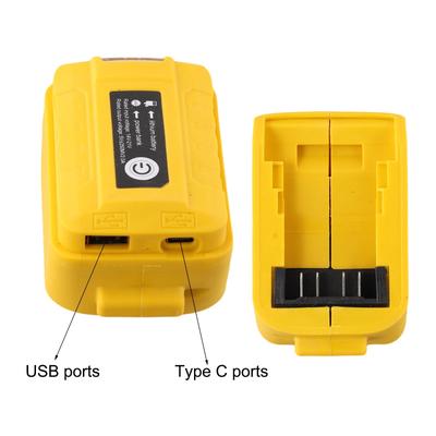 Двойной USB адаптер для аккумуляторов для Dewalt Для DCB203 Для DCB200 со светодиодным индикатором