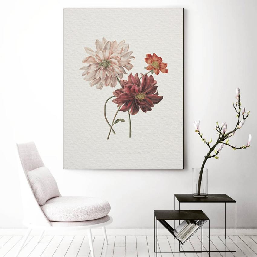 Country Nature Landscape Poster Oil Painting Vintage Canvas Print Country Green Wall Art Picture Farmhouse Room Decoration