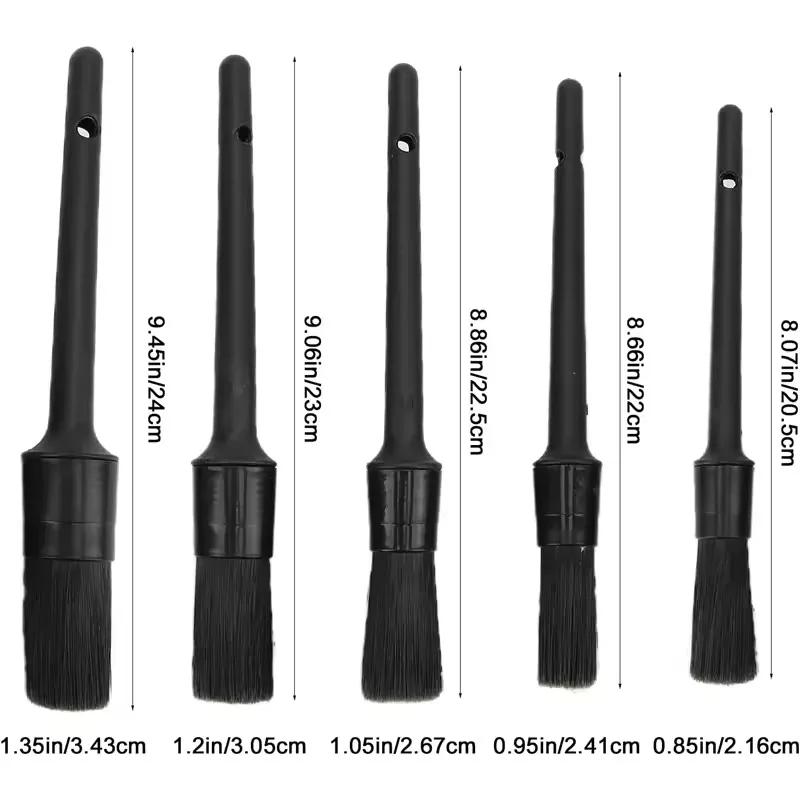 5pcs Motorcycle Cleaning Detailing Brush Set Car Cleaning Kit Chain Cleaner Multifunction Brushes Car Detailing Motorcycle Tools