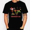 Christmas Lights Wine Tees Men's T-shirt Christmas T Shirt Happy New Year Tshirt Christmas Tees Fashion Harajuku Men Shirt Tops