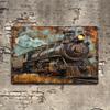 2D Flat Wooden Sign 30*20cm Vintage Steam Locomotive Wooden Decorative Sign, Erfect for Home, Bar, Cafe, Office, or Garage