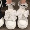 Взрывные изменения бант маленькие белые туфли 2025 лето новые студенческие универсальные туфли нишевая оригинальная женская обувь повседневная обувь для доски