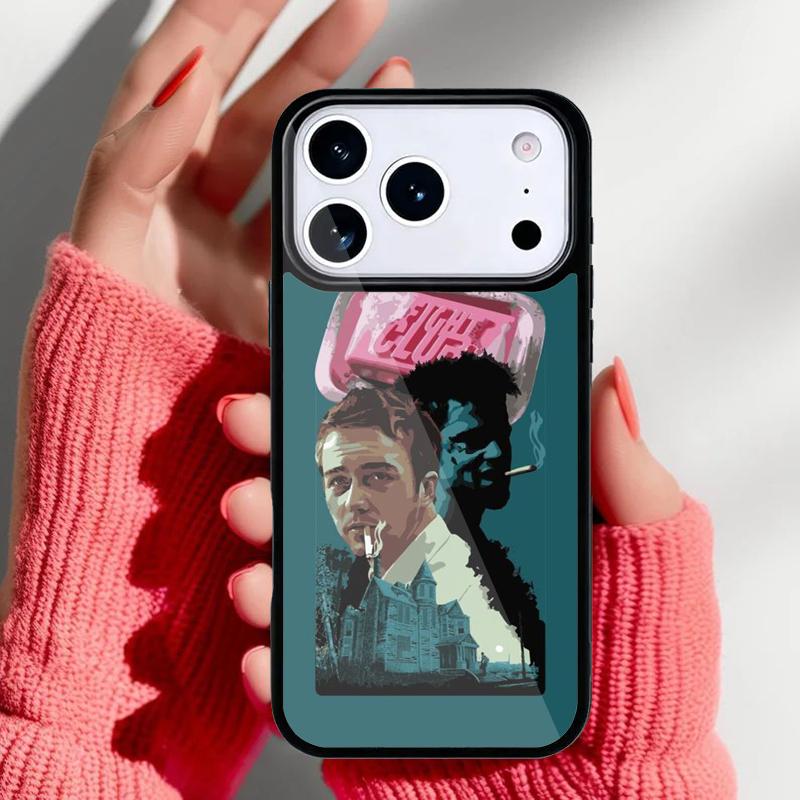 Чехол для телефона «Бойцовский клуб» для iPhone 17 16 15 14 13 Pro Max Задняя крышка для 12 11 Pro Coque