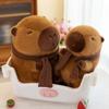 Removable Scarf Scarf Capybara Plush Doll PP Cotton Stuffed Capybara Doll  Birthday Gifts