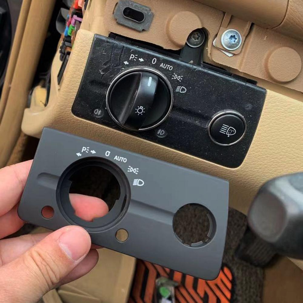 LHD передняя панель автомобиля, переключатель фар, крышка, накладка, замена для Mercedes Benz W211 E Class E320 E350 E550