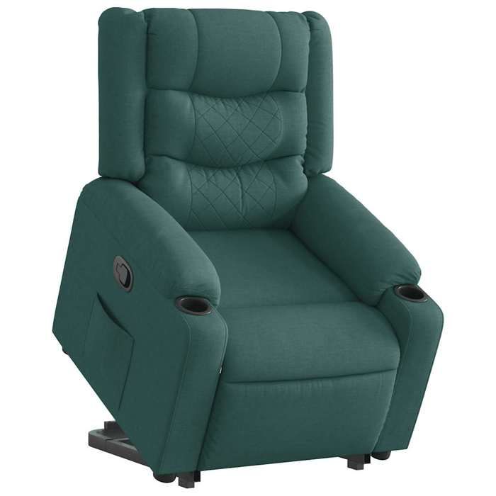 VidaXL Recliner Armchair Dark Green Fabric 3310264
