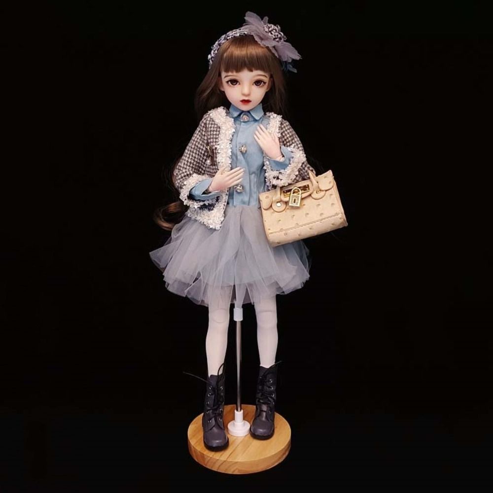 1/3 1/4 1/6 1/8 Doll Display Holder Wooden Base Doll Bracket Girls Toy Doll Stand Action Figure