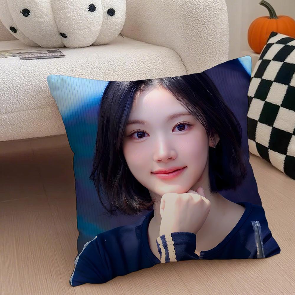 actor classic CChoi Ji Woo Cushion Cover Throw Pillow Cover Hidden Button Durable Polyester Chair Cushion