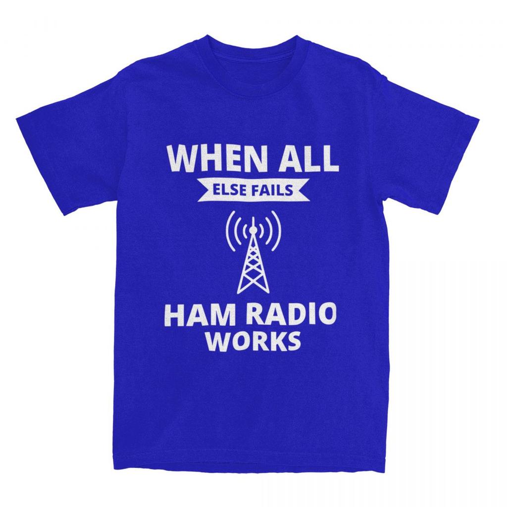 Amateur Ham Radio Operator T Shirt Summer Humor Y2K Retro T-Shirts 100 Cotton Tee Shirt For Male Short Sleeve Casual Clothes