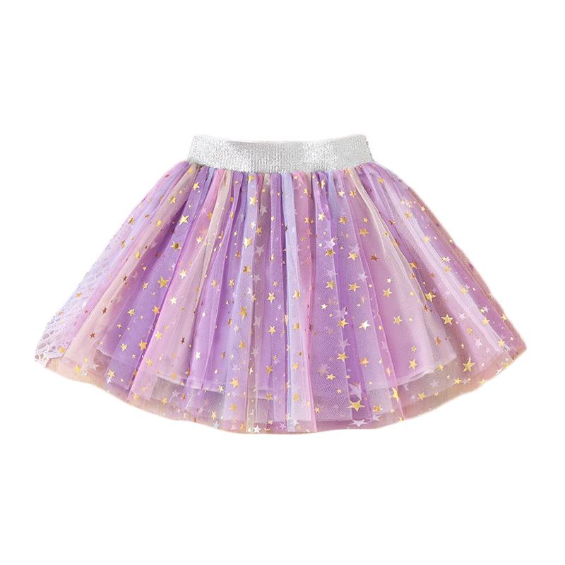 Пушистая юбка-принцесса для девочек со звездным принтом - Для всех сезонов