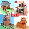 Мини 3D Модель Строителя Строительные Блоки: Детский DIY Ручной работы Архитектурный Игрушечный Дом
