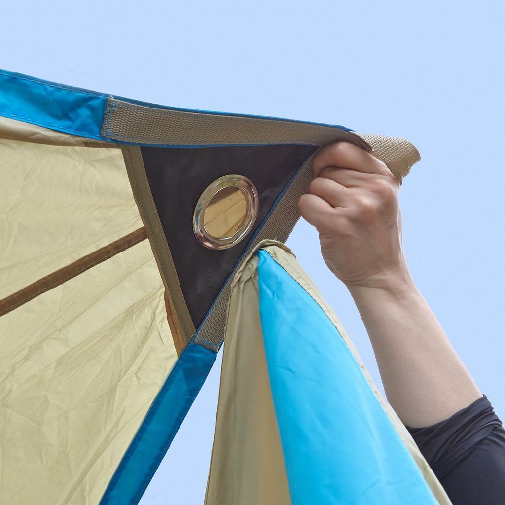 LOGOS Navajo Bridge Hex Tarp Family Tarp Flame Retardant Set-BB 71806509, Tent,