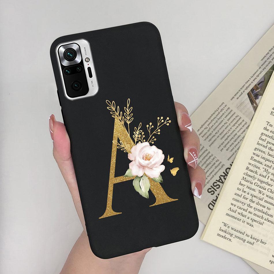 Милый Чехол С Буквами Для Xiaomi Redmi Note 10 Pro Max 10S 10 S Мягкий Силиконовый Задний Защитный Чехол Ультра Тонкий Тонкий Чехол Для Телефона Funda