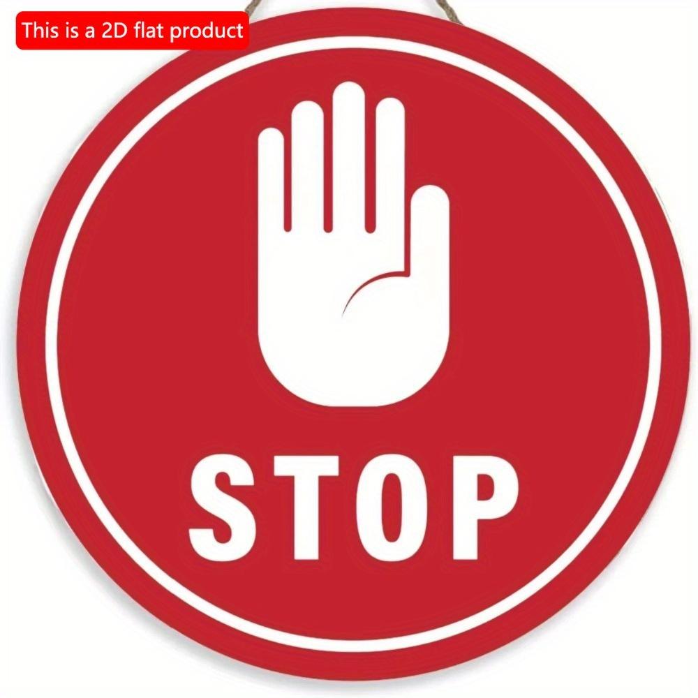 1 шт. 2d плоский круглый деревянный знак - 20 см Посторонним вход воспрещен Предупреждение Видеонаблюдение Настенный плакат Доска Двор Жесткий Знак Безопасности