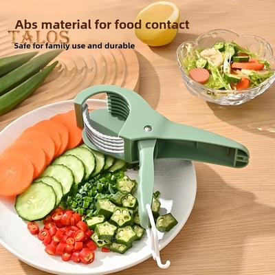 2 шт. фруктовый слайсер эргономичная ручка многолезвийный дизайн кухонный резак фруктовый овощерезка кухонная утварь