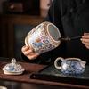 Эмалевая керамическая чайница – Влагонепроницаемая герметичная банка для хранения чая Чайная банка
